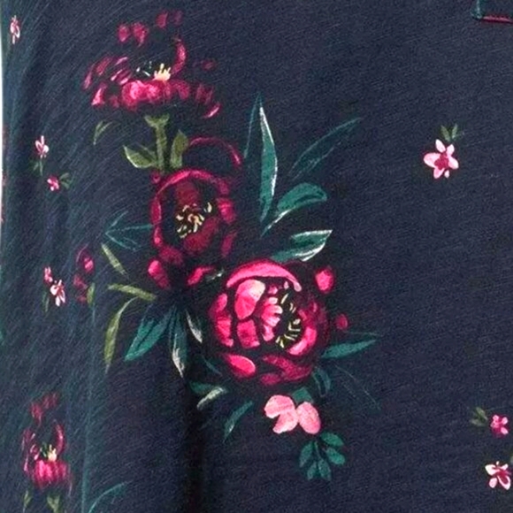 ❤️NWT VINTAGE TORRID TEE - FLORAL PRINT POCKET TEE - SOFT COTTON - PLUS SIZE - Picture 2 of 14
